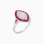 Load image into Gallery viewer, Antique Inspired Oval Cut Diamond and Cocktail Ring