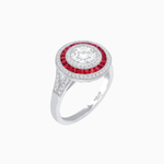 Load image into Gallery viewer, Vintage-Inspired Multi-Halo Gemstone Ring