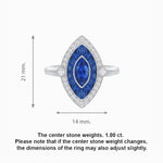 Load image into Gallery viewer, Art Deco Style Marquise Shape Gemstone Ring