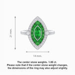 Load image into Gallery viewer, Art Deco Style Marquise Shape Gemstone Ring