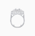 Load image into Gallery viewer, One-of-a-Kind Art Deco Inspired Emerald Cut Double Halo Ring