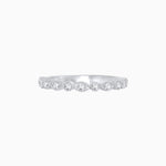 Load image into Gallery viewer, Vintage Inspired Round Diamond Marquise Motif Half Band