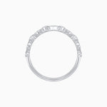Load image into Gallery viewer, Vintage Inspired Round Diamond Marquise Motif Half Band