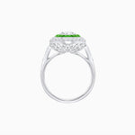 Load image into Gallery viewer, Art Deco Inspired Convertible Marquise Double Halo Ring Pendant