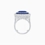 Load image into Gallery viewer, Double Halo Art Deco Style Convertible Ring Pendant with Cushion Cut Center Stone