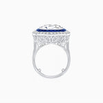 Load image into Gallery viewer, Double Halo Art Deco Style Convertible Ring Pendant with Cushion Cut Center Stone