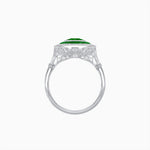 Load image into Gallery viewer, Art Deco Inspired Convertible Oval Double Halo Ring Pendant