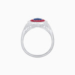 Load image into Gallery viewer, Art Deco Inspired Convertible Pear Double Halo Ring Pendant