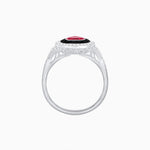 Load image into Gallery viewer, Art Deco Inspired Convertible Pear Double Halo Ring Pendant