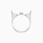 Load image into Gallery viewer, Art Deco Inspired Convertible Emerald Cut Double Halo Ring & Pendant