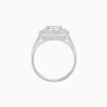 Load image into Gallery viewer, Vintage Inspired Round Cut Swirl Halo Diamond Ring