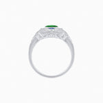 Load image into Gallery viewer, Vintage Inspired Oval Three-Stone Floral Filigree Statement Ring