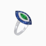 Load image into Gallery viewer, Antique Design Gemstone Marquise Ring - Shahin Jewelry