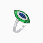 Load image into Gallery viewer, Antique Design Gemstone Marquise Ring - Shahin Jewelry