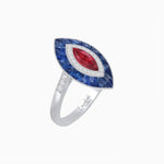 Load image into Gallery viewer, Antique Design Gemstone Marquise Ring - Shahin Jewelry