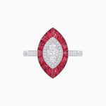 Load image into Gallery viewer, Antique Design Illusion Setting Marquise Diamond Ring - Shahin Jewelry