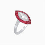 Load image into Gallery viewer, Antique Design Marquise Diamond Ring - Shahin Jewelry