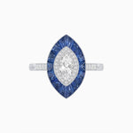 Load image into Gallery viewer, Antique Design Marquise Diamond Ring - Shahin Jewelry