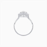 Load image into Gallery viewer, Antique Inspired Elongated Illusion Diamond Cocktail Ring - Shahin Jewelry