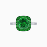Load image into Gallery viewer, Antique Inspired Gemstone Halo Ring - Shahin Jewelry