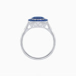 Load image into Gallery viewer, Antique Inspired Gemstone Halo Ring - Shahin Jewelry