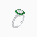 Load image into Gallery viewer, Antique Inspired Halo Ring - Shahin Jewelry