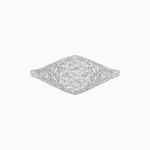 Load image into Gallery viewer, Antique Inspired Hexagonal Illusion Cluster Ring with Openwork - Shahin Jewelry