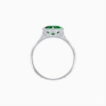 Load image into Gallery viewer, Antique Inspired Hexagonal Round Center Mounting Ring with Hand Engraving - Shahin Jewelry