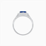 Load image into Gallery viewer, Antique Inspired Hexagonal Round Center Mounting Ring with Openwork - Shahin Jewelry