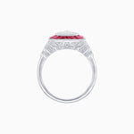 Load image into Gallery viewer, Antique Inspired Illusion Diamond Ring - Shahin Jewelry