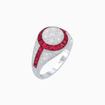 Load image into Gallery viewer, Antique Inspired illusion Engagement Ring - Shahin Jewelry