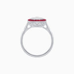 Load image into Gallery viewer, Antique Inspired Illusion Halo Ring - Shahin Jewelry