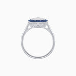 Load image into Gallery viewer, Antique Inspired Illusion Halo Ring - Shahin Jewelry