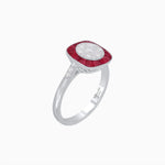 Load image into Gallery viewer, Antique Inspired Illusion Halo Ring - Shahin Jewelry