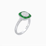 Load image into Gallery viewer, Antique Inspired Illusion Halo Ring - Shahin Jewelry