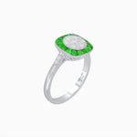 Load image into Gallery viewer, Antique Inspired Illusion Halo Ring - Shahin Jewelry