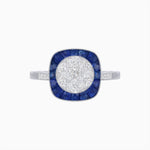 Load image into Gallery viewer, Antique Inspired Illusion Halo Ring - Shahin Jewelry