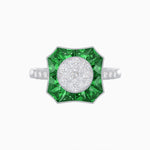 Load image into Gallery viewer, Antique Inspired Illusion Setting Diamond Ring - Shahin Jewelry