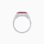 Load image into Gallery viewer, Antique Inspired Illusion Setting Diamond Ring - Shahin Jewelry