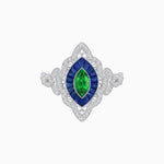 Load image into Gallery viewer, Antique Inspired Marquis Ring - Shahin Jewelry
