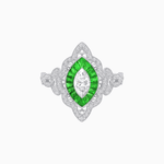 Load image into Gallery viewer, Antique Inspired Marquis Ring - Shahin Jewelry