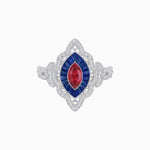 Load image into Gallery viewer, Antique Inspired Marquis Ring - Shahin Jewelry