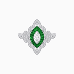 Load image into Gallery viewer, Antique Inspired Marquis Ring - Shahin Jewelry