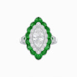 Load image into Gallery viewer, Antique Inspired Marquise Cut Diamond and Cocktail Ring - Shahin Jewelry