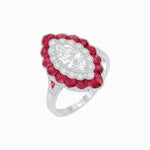 Load image into Gallery viewer, Antique Inspired Marquise Cut Diamond and Cocktail Ring - Shahin Jewelry