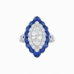 Load image into Gallery viewer, Antique Inspired Marquise Cut Diamond and Cocktail Ring - Shahin Jewelry