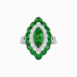 Load image into Gallery viewer, Antique Inspired Marquise Cut Gemstone Cocktail Ring - Shahin Jewelry