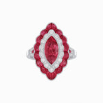 Load image into Gallery viewer, Antique Inspired Marquise Cut Gemstone Cocktail Ring - Shahin Jewelry