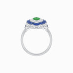 Load image into Gallery viewer, Antique Inspired Marquise Cut Gemstone Cocktail Ring - Shahin Jewelry