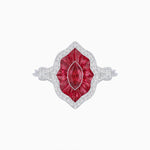 Load image into Gallery viewer, Antique Inspired Marquise Cut Gemstone Ring - Shahin Jewelry